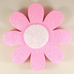 Pembe Papatya Strafor 15 cm 5 Adet