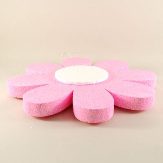 Pembe Papatya Strafor 24 cm 3 Adet