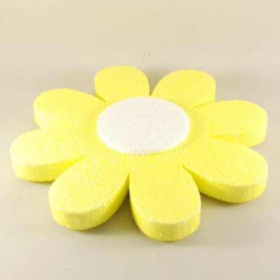 Sarı Papatya Strafor 15 cm 5 Adet