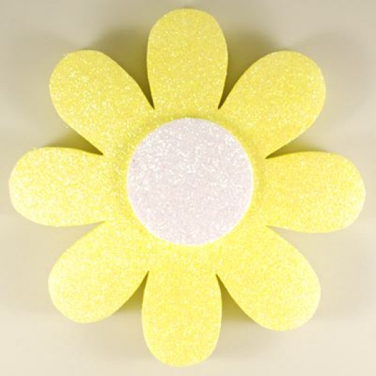 Sarı Papatya Strafor 15 cm 5 Adet