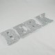 Strafor Simli Gümüş Harfler 10 Cm