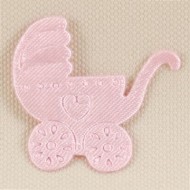 Bebek Arabası Pembe 100 Lü Paket 2.5 Cm