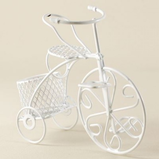 Beyaz Bebek Şekeri Metal Bisiklet