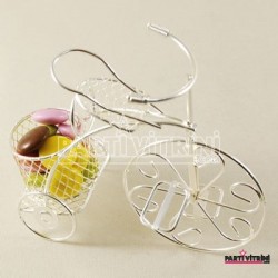 Metalik Renk Bebek Şekeri Metal Bisiklet