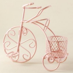 Pembe Bebek Şekeri Metal Bisiklet