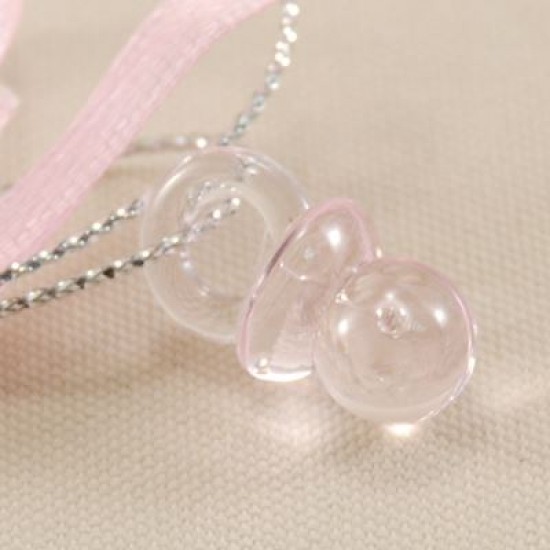 Pembe Emzikli Fiyonk Süs 7 Cm 10 Adet