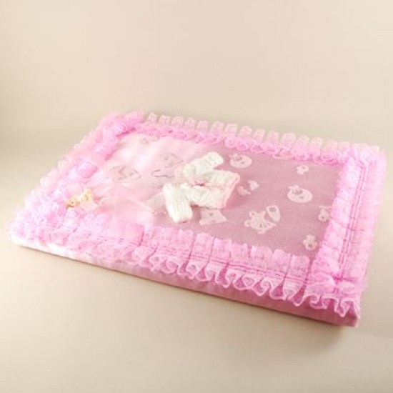 Pembe Kız Bebek Hırkalı Anı Defteri