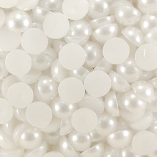 Yarım İnci Beyaz Renkli 10 mm. 100 Gram