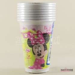 Minnie Mouse Merhaba Temalı Lisanslı Plastik Parti Bardakları