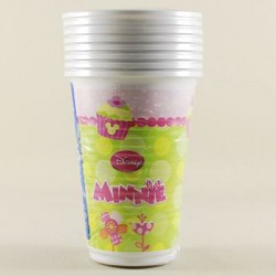 Minnie Mouse Merhaba Temalı Lisanslı Plastik Parti Bardakları