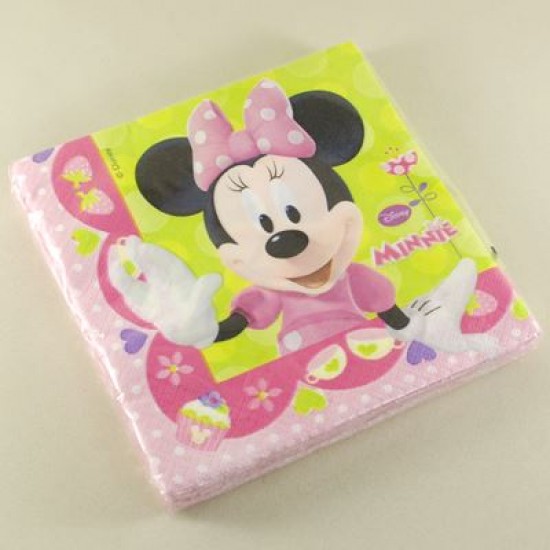 Minnie Mouse Merhaba Temalı Pembe Orjinal Lisanslı Peçete