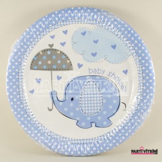 Mavi Filli Baby Shower Tabakları 10 Adet