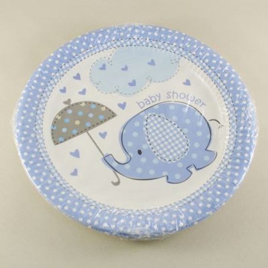 Mavi Filli Baby Shower Tabakları 10 Adet