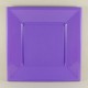 Mor Renkli Kare Plastik Tabak 8 Adet