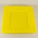 Sarı Renkli Kare Plastik Tabak 8 Adet