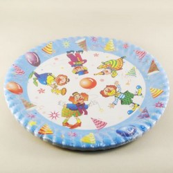 Eğlenceli Palyaçolar Resimli Tabaklar 10 Adet