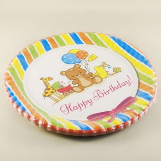 Happy Birthday Oyuncaklar Resimli Tabaklar 10 Adet