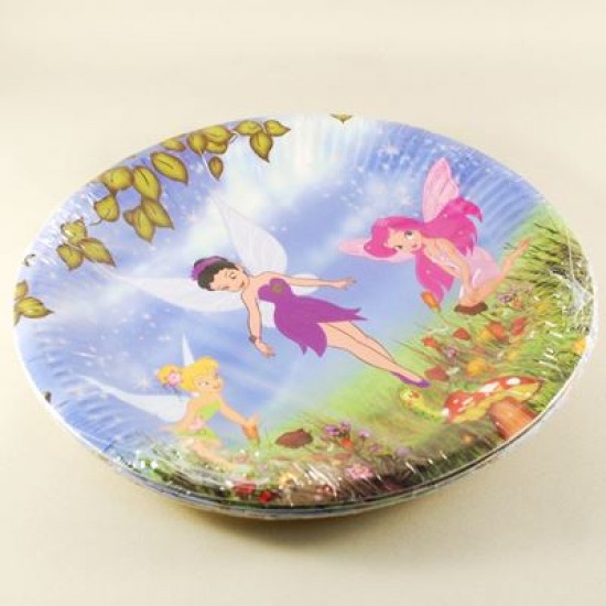 Tinkerbell Temalı Kağıt Tabak 10 Adet