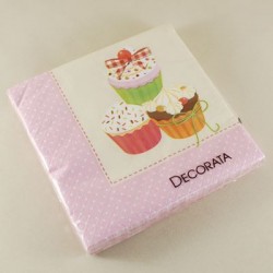 Cupcake Temalı Peçete