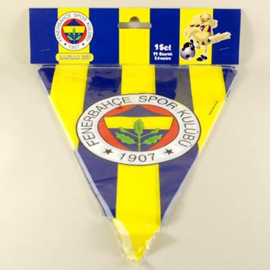 Fenerbahçe Temalı Sarı Lacivert Lisanslı Parti Flaması