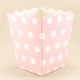 Pembe Puantiyeli Popcorn Kovası 8 li Paket