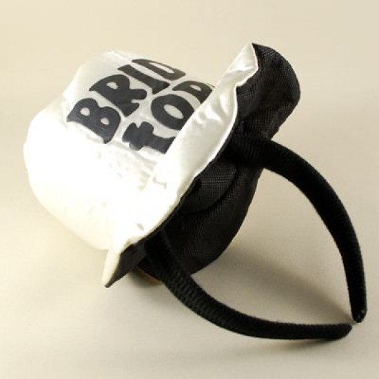 Bride To Be Beyaz Şapka Şeklinde Taç