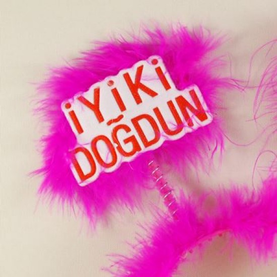 İyiki Doğdun Fuşya Taç