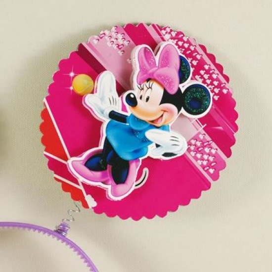 Minnie Mouse Mor Üç Boyutlu Simli Taç
