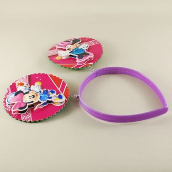 Minnie Mouse Mor Üç Boyutlu Simli Taç