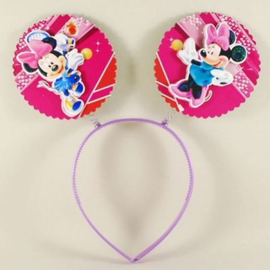 Minnie Mouse Mor Üç Boyutlu Simli Taç