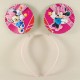 Minnie Mouse Pembe Üç Boyutlu Simli Taç