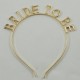 Bride To Be Gold Renk Metal Bekarlığa Veda Partisi Taç