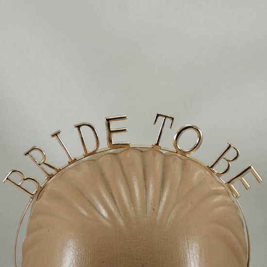 Bride To Be Rose Gold Renk Metal Bekarlığa Veda Partisi Taç
