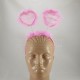 Bride To Be Pembe Kalpli Ve Tüylü Taç