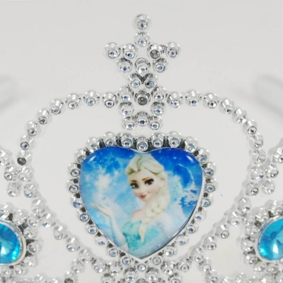 Mavi Prenses Elsa Frozen Eldiveni Prenses Tacı Ve Asa Seti