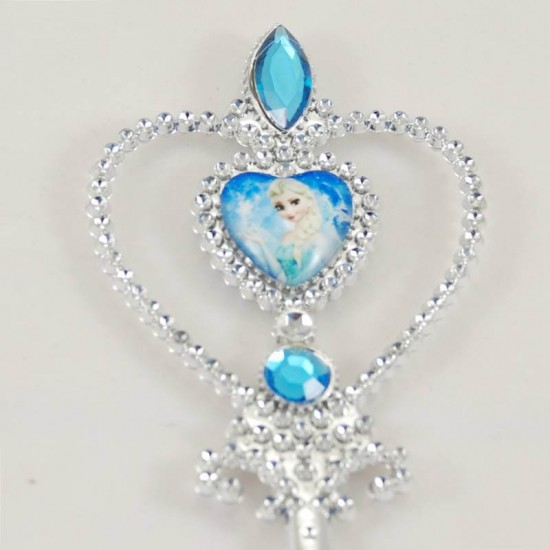 Mavi Prenses Elsa Frozen Eldiveni Prenses Tacı Ve Asa Seti