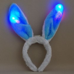 Mavi Tavşan Kulaklı Led Işıklı Taç