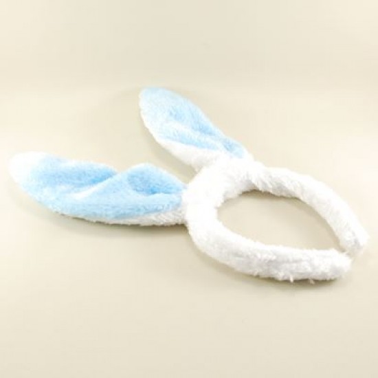 Mavi Tavşan Kulaklı Led Işıklı Taç