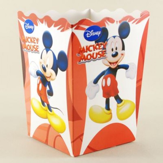 Mickey Mouse Popcorn Kovası 6 lı Paket
