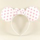 Minnie Mouse Beyaz Puantiyeli Taç