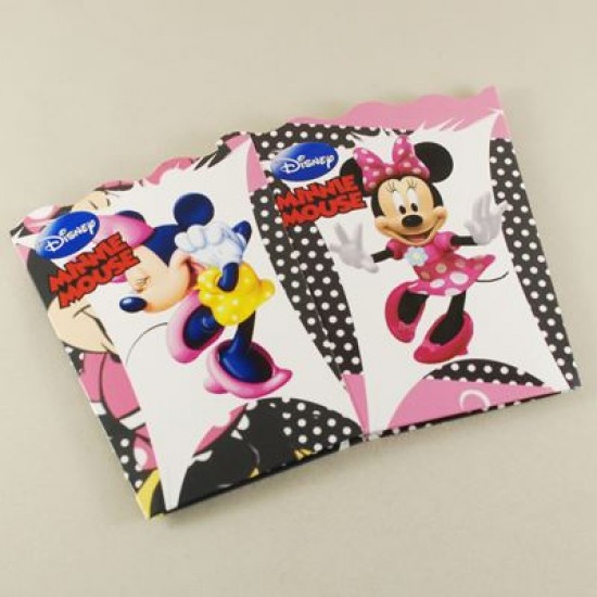 Minnie Mouse Popcorn Kovası 6 lı Paket