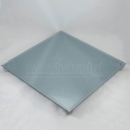 Füme Renk Kare Ayna Tepsi Elmas Ayaklı