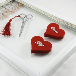 Çiçek Aksesuarlı Ve İsimli Cam Söz Nişan Tepsi Seti