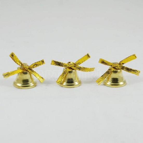 Yılbaşı Ağacı Gold Renk Mini Çan Seti 6'li