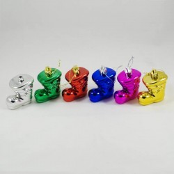 Yılbaşı Ağacı Renkli Çizme Süs Seti 6 Parça