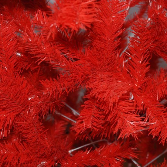 Kırmızı Renk Yapraklı Yılbaşı Çam Ağacı 180 Cm