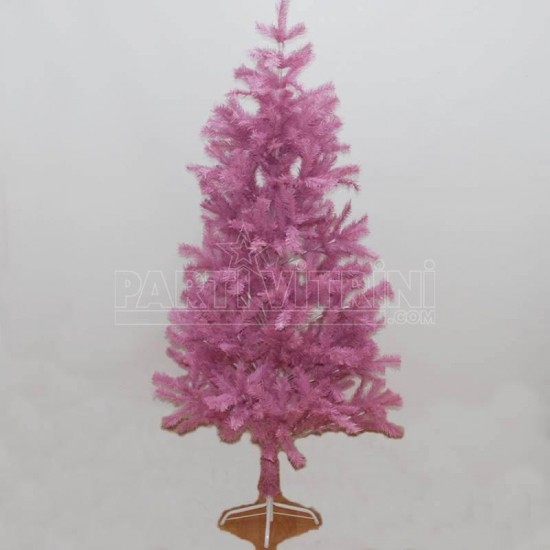 Pembe Renk Yapraklı Yılbaşı Çam Ağacı 150 Cm