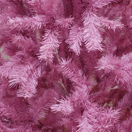 Pembe Renk Yapraklı Yılbaşı Çam Ağacı 150 Cm