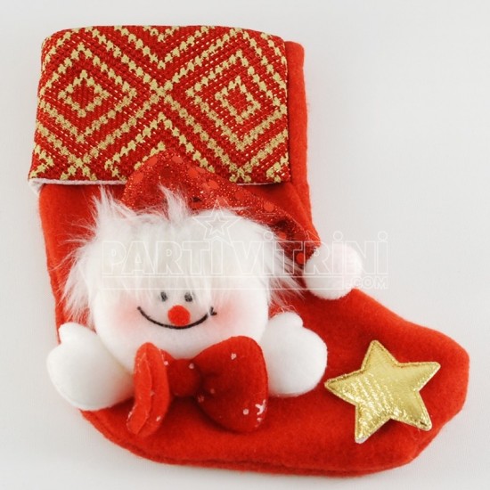 Kardan Adam Aksesuarlı Yılbaşı Çorabı
