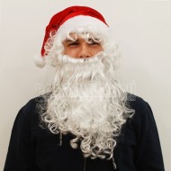 Sakal Ve Bıyıklı Noel Baba Şapkası